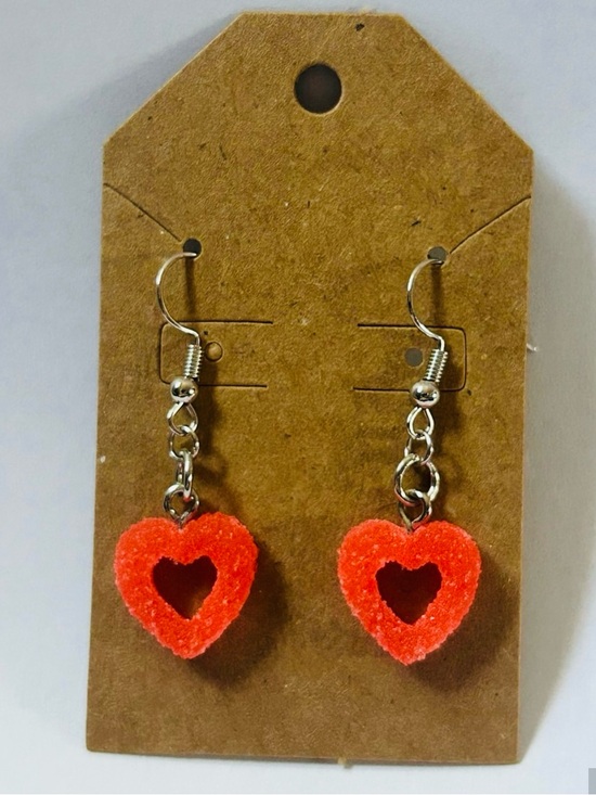 Jewelry - Red Heart Drop Earrings
